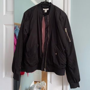 Black Bomber Jacket